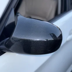 Alternative view of BMW E SERIES CARBON FIBER WINGED MIRROR CAPS- LCI