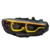 BMW F80 M3 / F82 M4 / F32 4 SERIES IKON STYLE COLOR SWITCHING LED HEADLIGHTS (YELLOW/WHITE)