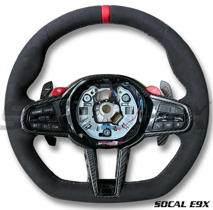 G8X LCI STYLE ALCANTARA STEERING WHEEL - PRE LCI ONLY